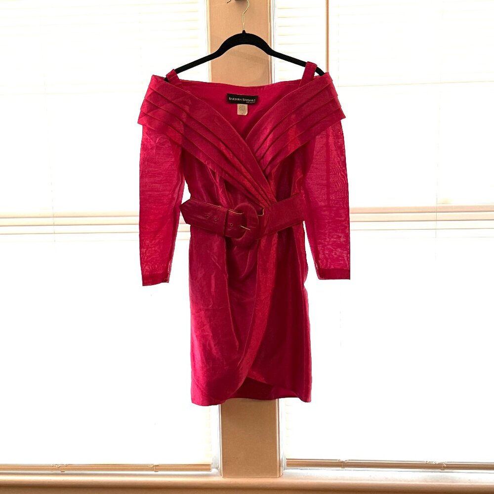 Raspberry vintage cocktail dress - formal, prom, wedding. size 4